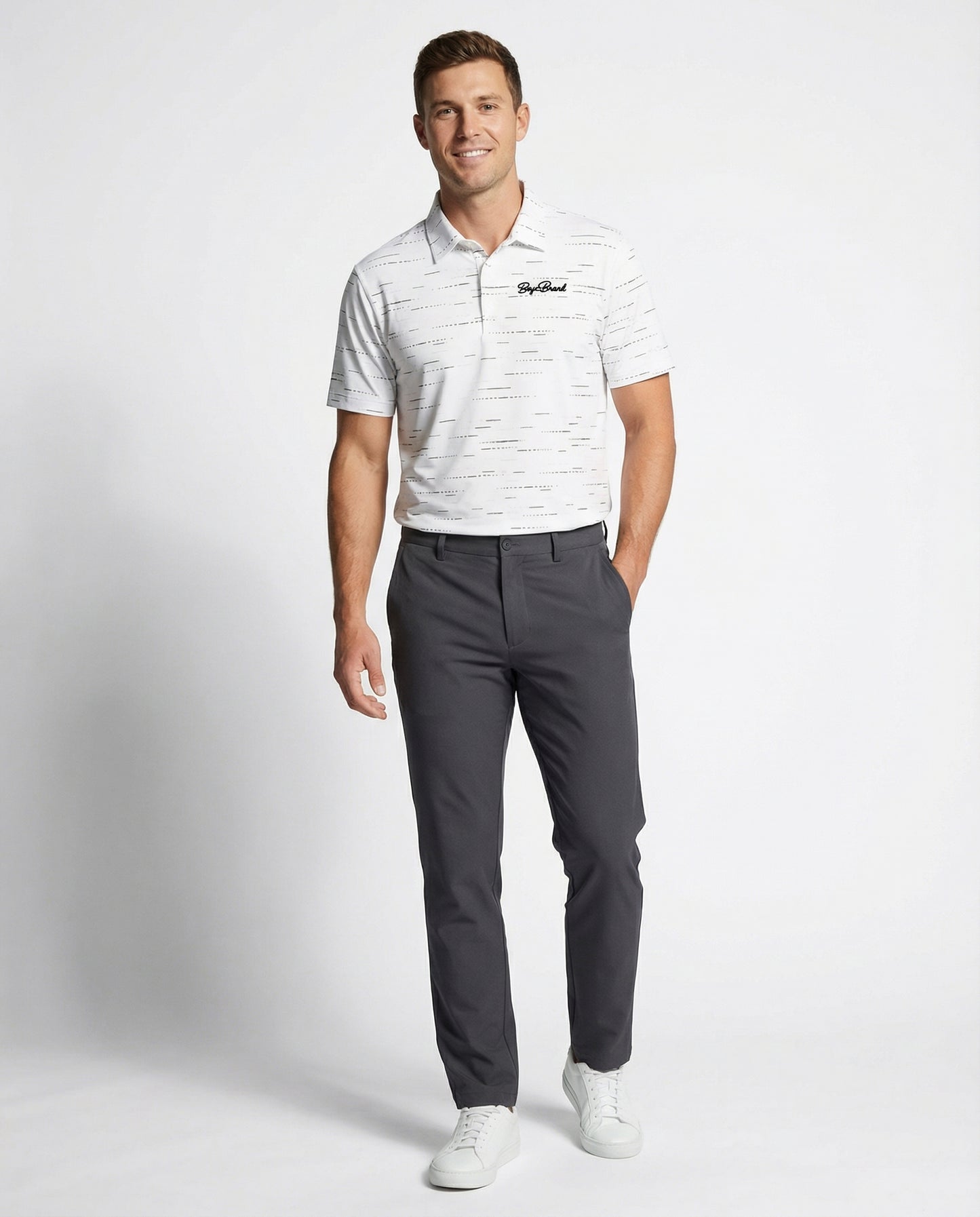 Boyz Brand Script - Performance Collard Tee Adult Unisex | Boyz Brand