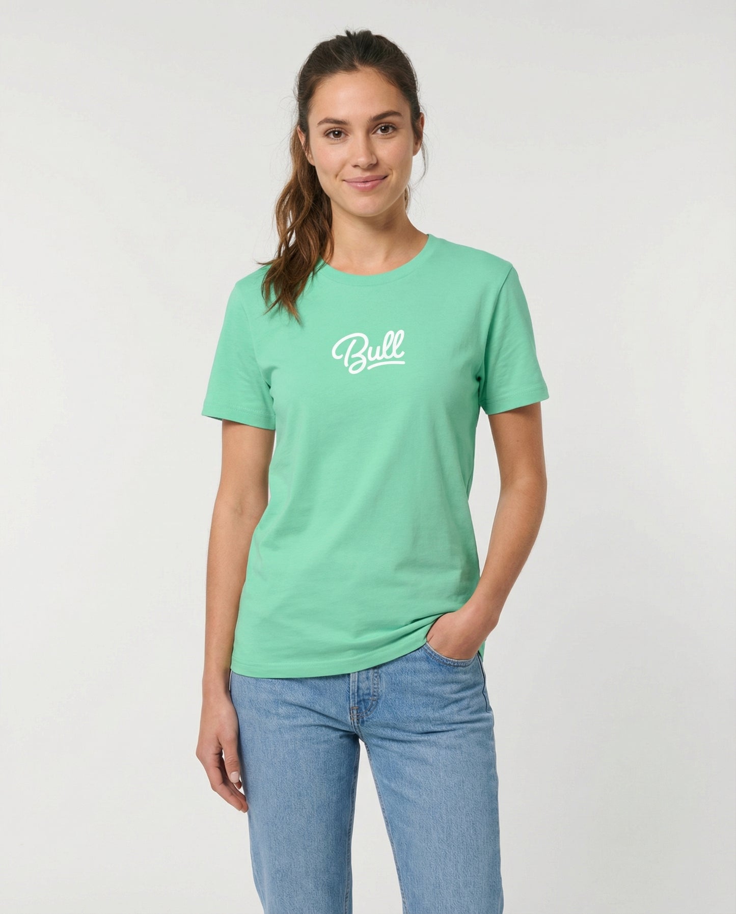 Bull Script - Mint Graphic Tee Adult Unisex | Bull
