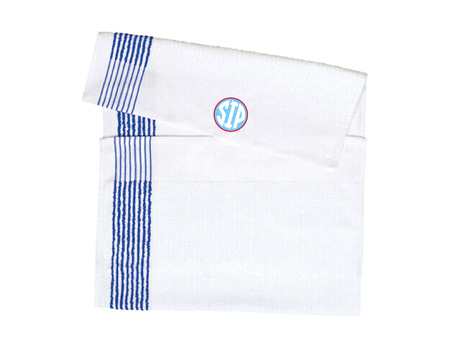 Circle SIP - White and Blue Graphic Towel | SIP Boyz