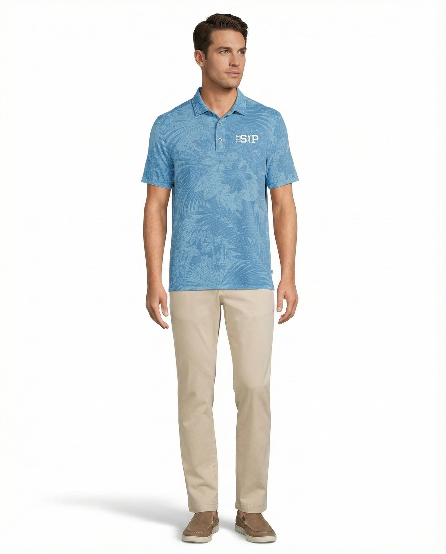 The Sip - Floral Performance Collard Tee Adult Unisex | SIP Boyz