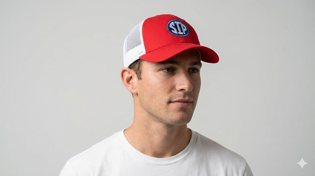 Circle SIP - Red White Structured Classic Snap Back Hat | SIP Boyz