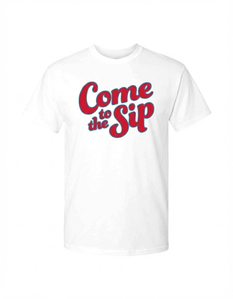 Come to the SIP - White Graphic Tee Adult Unisex | SIP Boyz