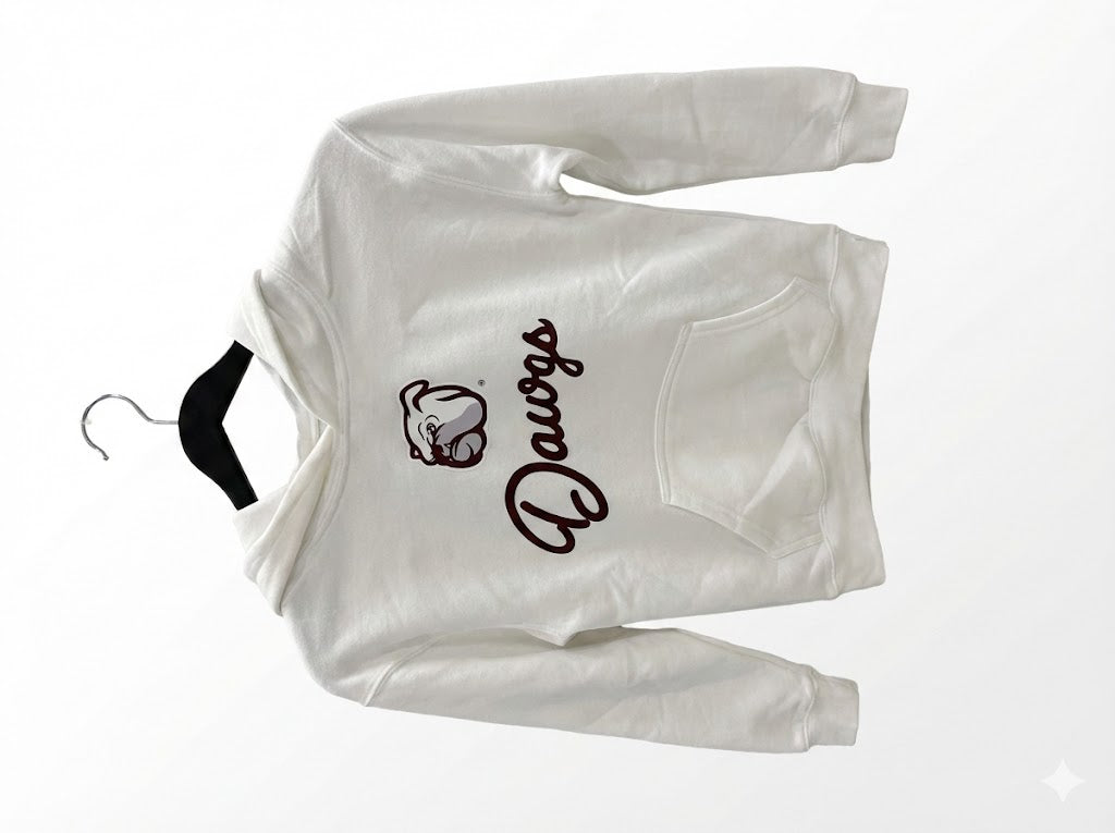 Dawgs - White Graphic Hoodie Youth Unisex | SIP Boyz