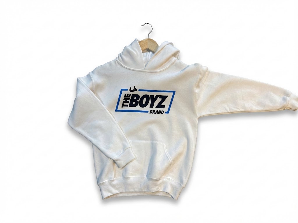 The Boyz Brand - White Graphic Hoodie Youth Unisex | The Boyz Brand
