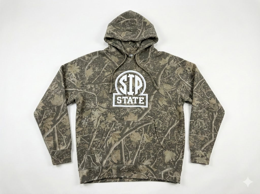 SIP State- Camo Graphic Hoodie Youth Unisex | The Boyz Brand