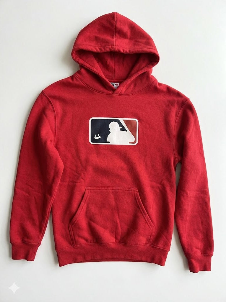 Bull Baseball - Red Graphic Hoodie Youth Unisex | SIP Boyz