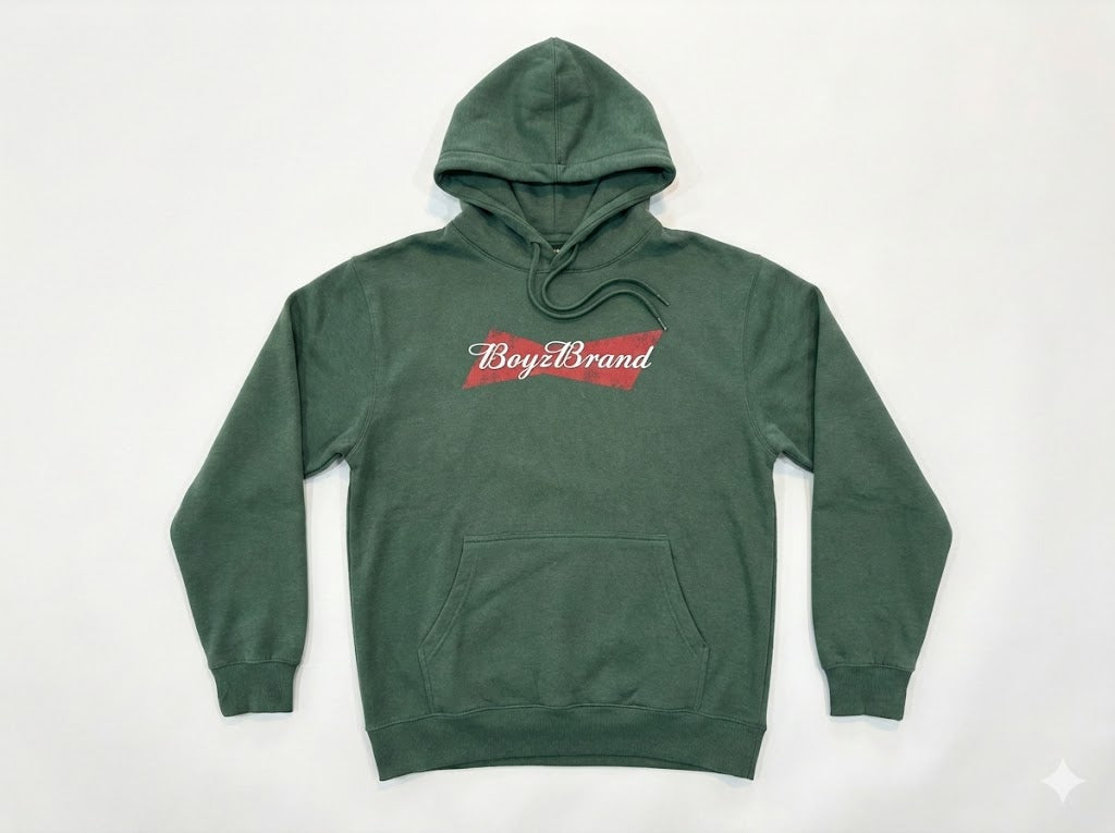 Boyz Brand - Forest Green Graphic Hoodie Adult Unisex | SIP Boyz
