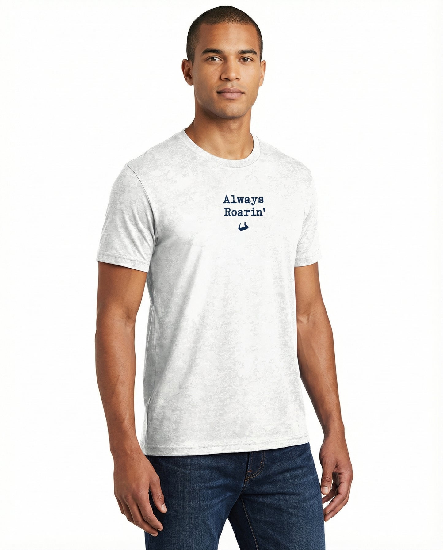 Always Roaring - White Graphic Tee Adult Unisex | Bull