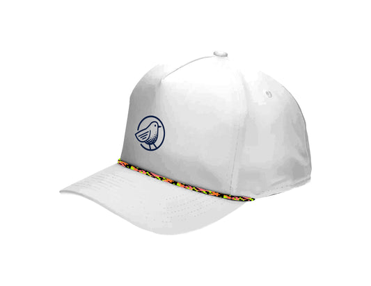Birdie Golf - White Imperial High Rope Classic Snap Back Hat | SIP Boyz