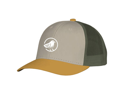Birdie Golf - Khaki Orange Green Classic Snap Back Hat | SIP Boyz