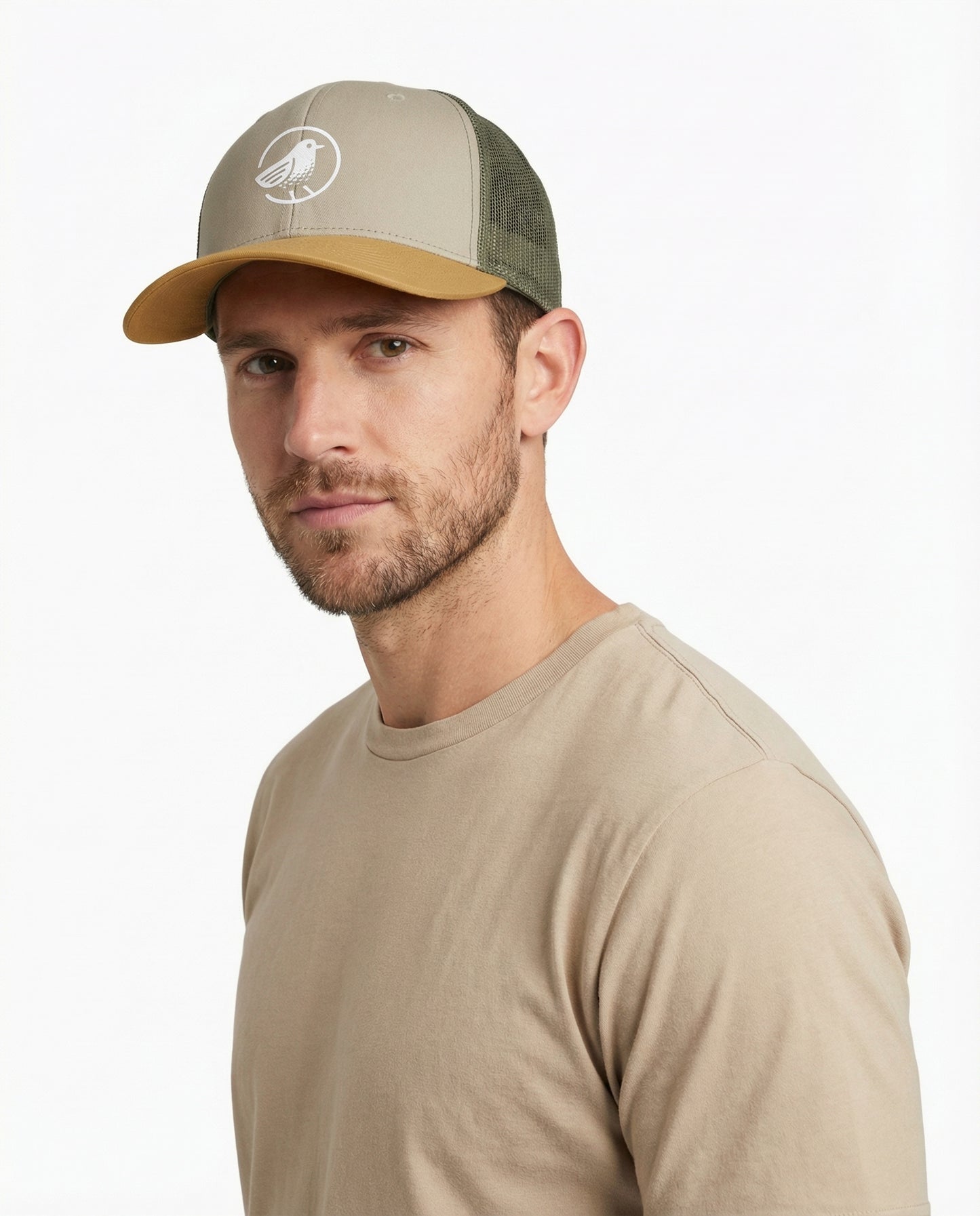 Birdie Golf - Khaki Orange Green Classic Snap Back Hat | SIP Boyz