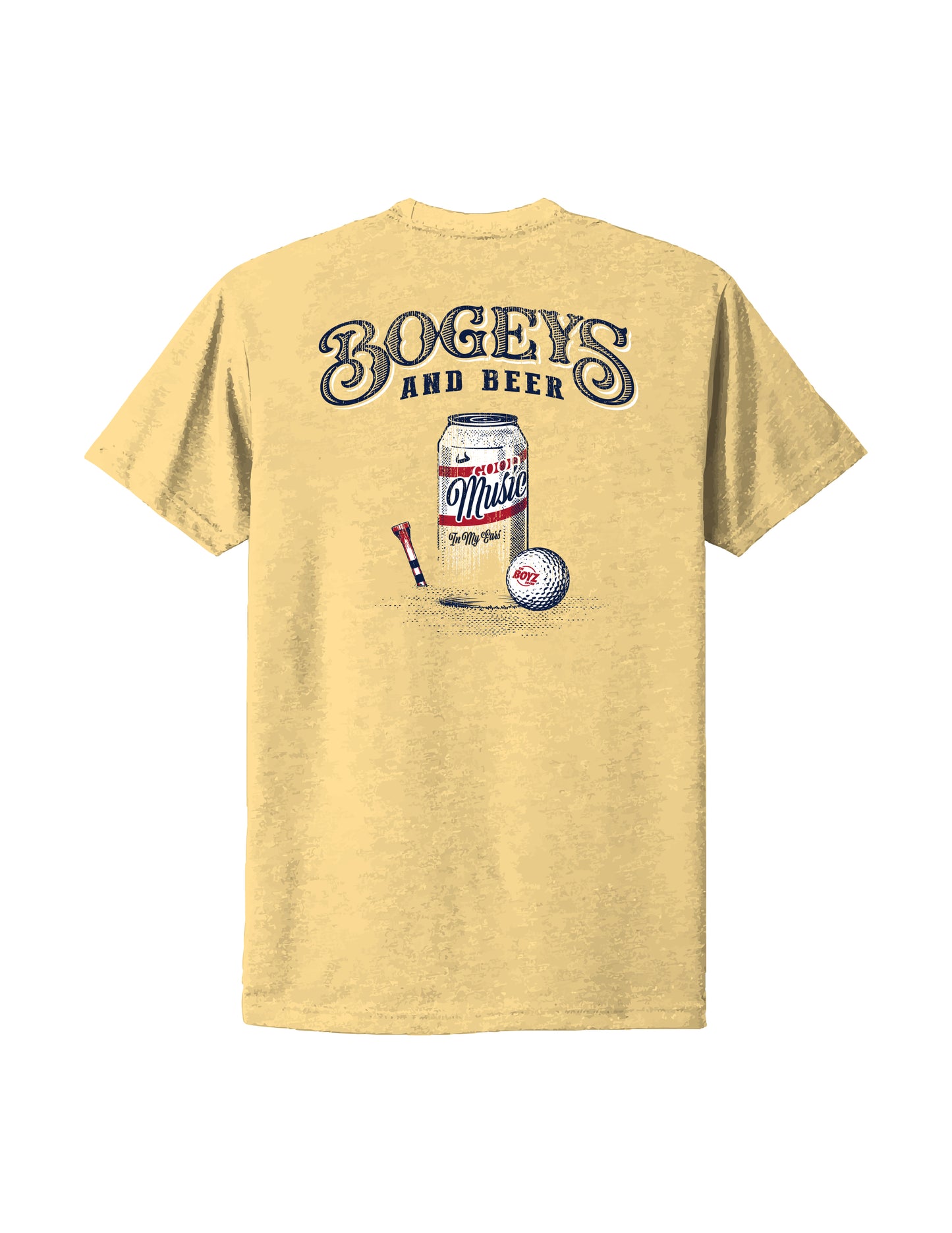Bogeys and Beer - Yellow Graphic Tee Adult Unisex | Bull