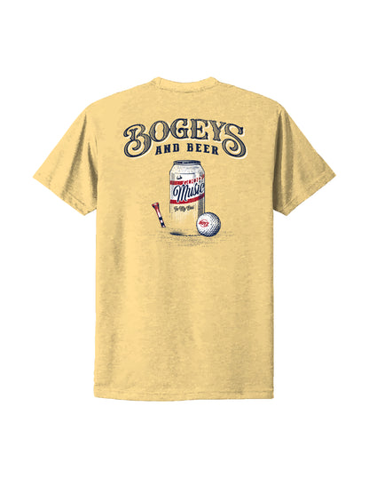 Bogeys and Beer - Yellow Graphic Tee Adult Unisex | Bull