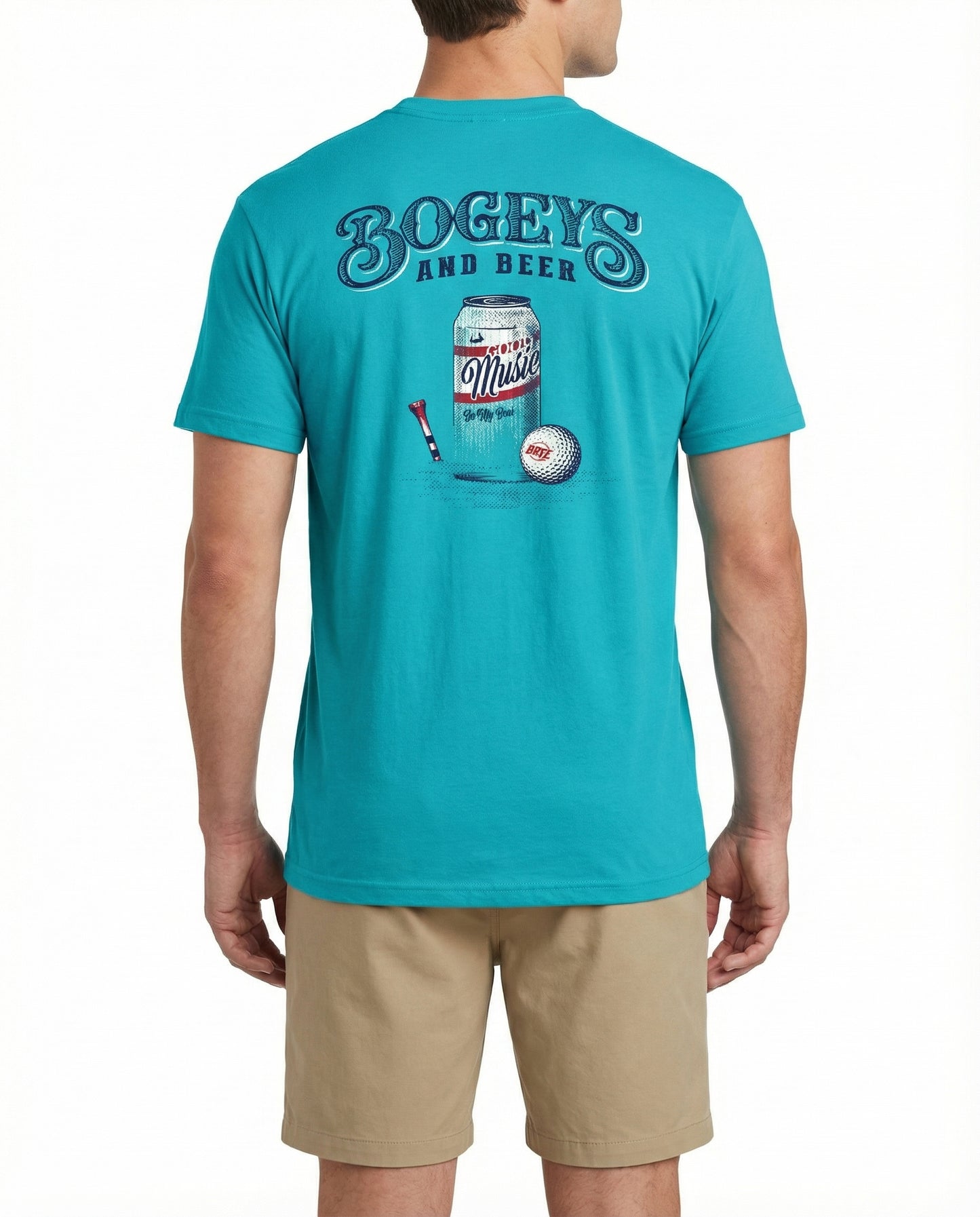 Bogeys and Beer - Teal Graphic Tee Adult Unisex | Bull