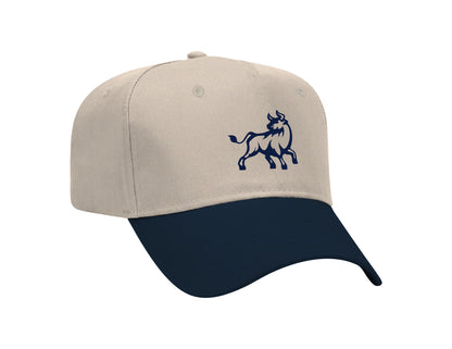 Bull Body- Embroidered Khaki Otto Classic Snap Back Hat | Bull