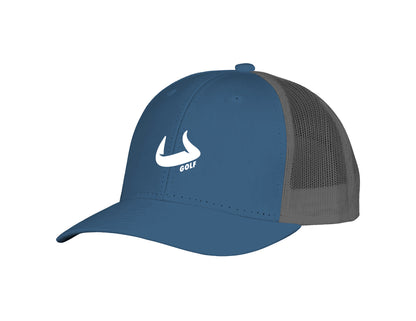 Bull Golf - Blue Gray Structured Classic Snap Back Hat | Bull