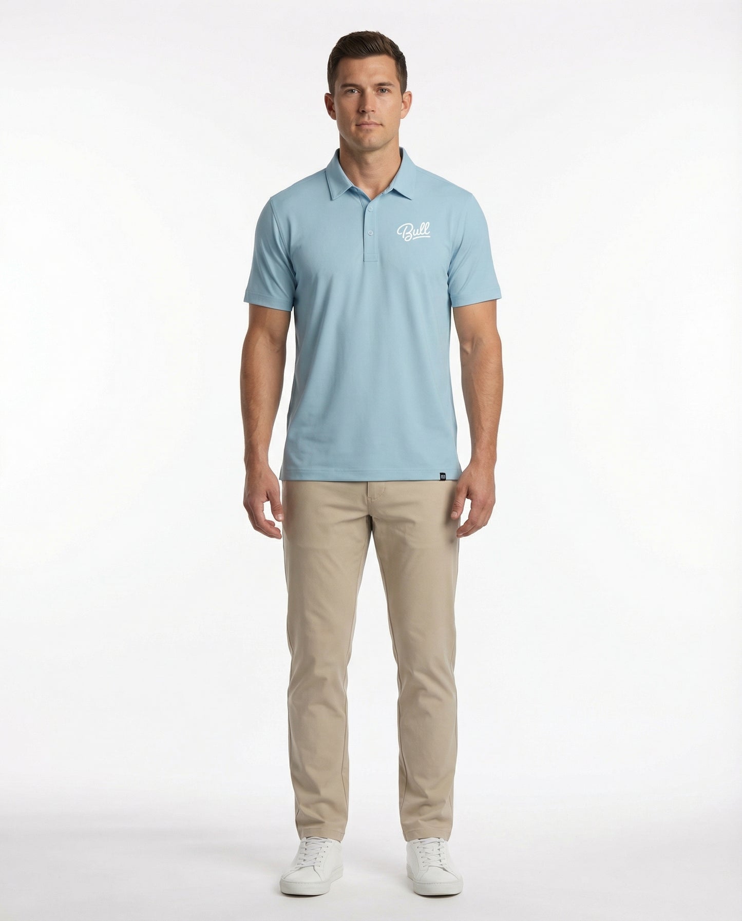 Bull Script - Performance Collard Tee Adult Unisex | Bull