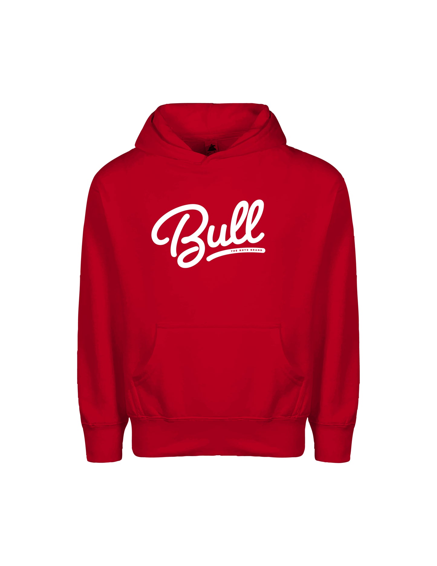 Bull Script -  Red Graphic Hoodie Youth Unisex | Bull