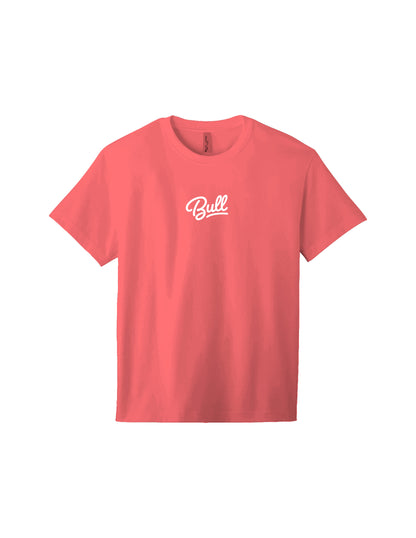 Bull Script - Coral Graphic Tee Adult Unisex | Bull