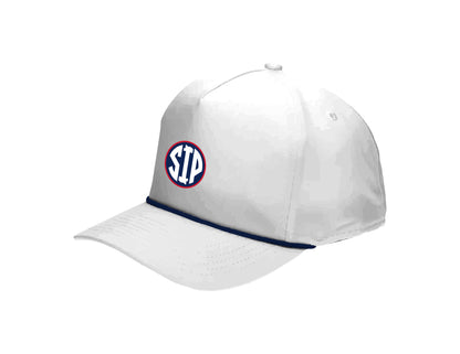 Circle SIP - White Imperial High Rope Classic Snap Back Hat | SIP Boyz