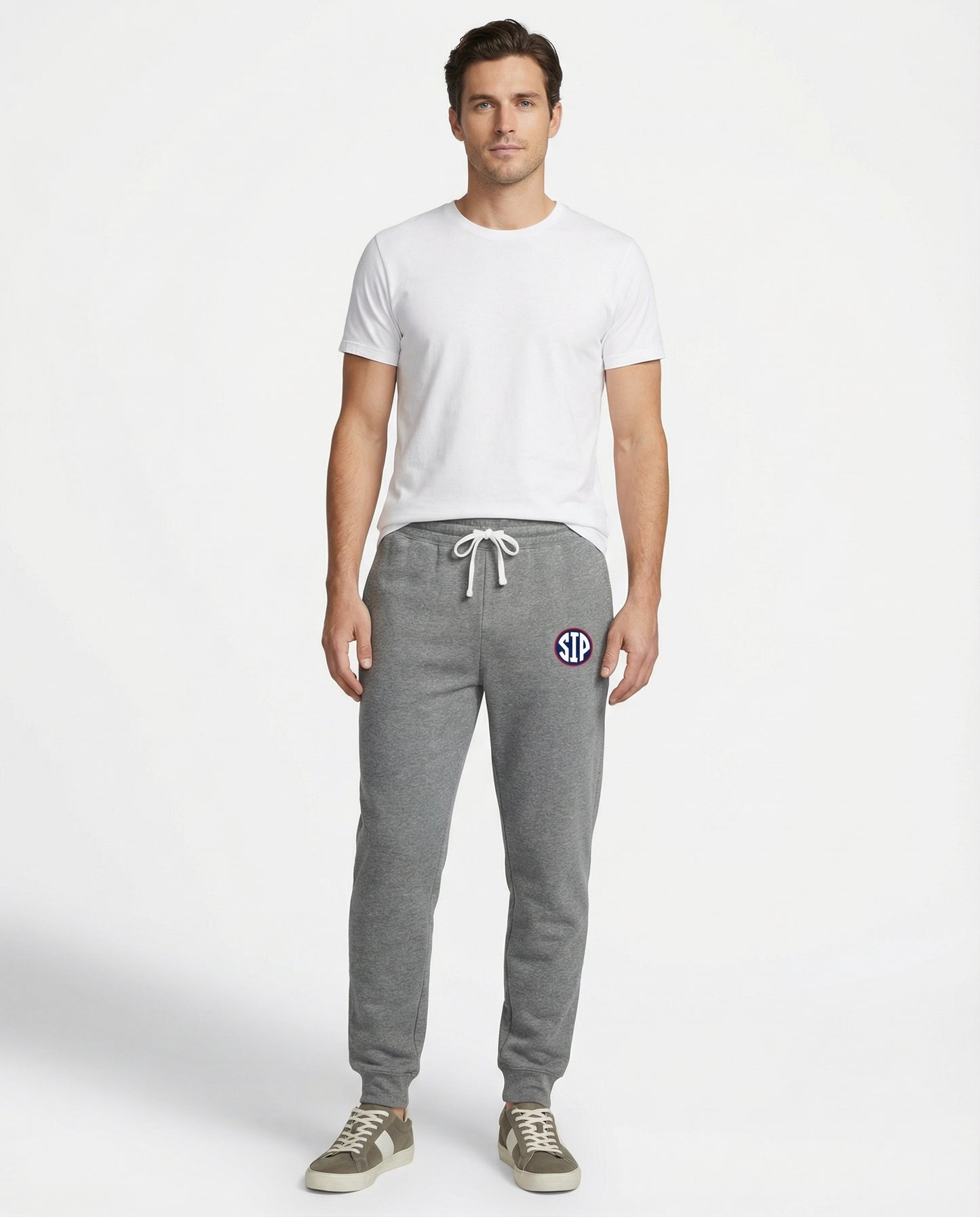 Circle Sip -  Grey Joggers Adult Unisex | SIP Boyz