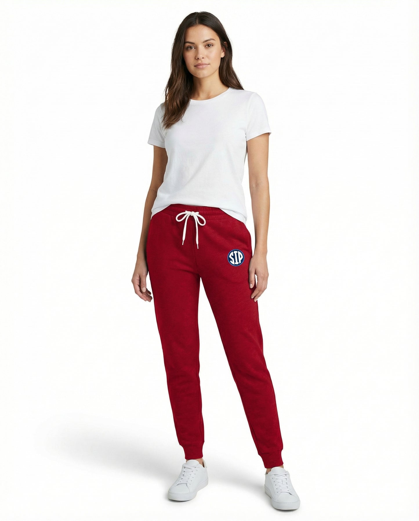 Circle Sip -  Red Joggers Adult Unisex | SIP Boyz