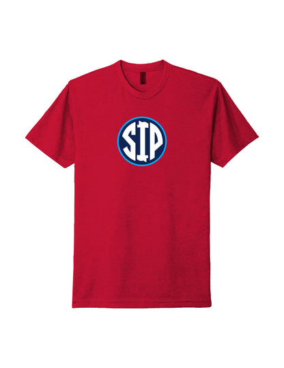 Center Circle SIP - Red Graphic Tee Adult Unisex | SIP Boyz