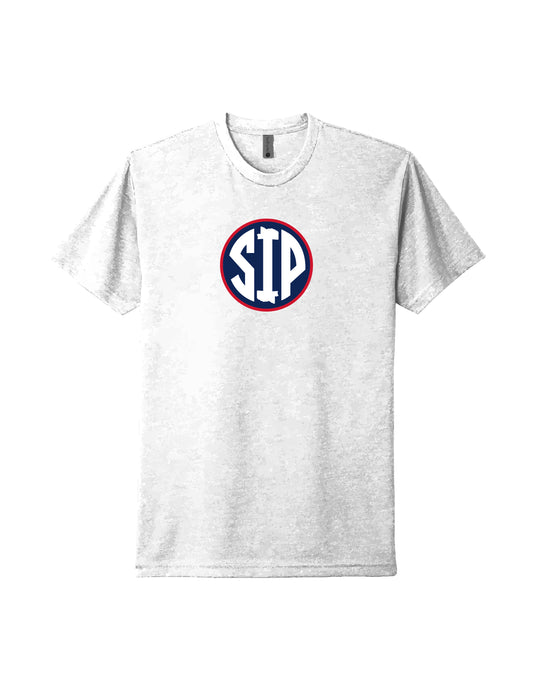 Center Circle SIP - White Graphic Tee Adult Unisex | SIP Boyz