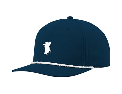 Col Reb - Navy Structured Rope Classic Snap Back Hat | SIP Boyz