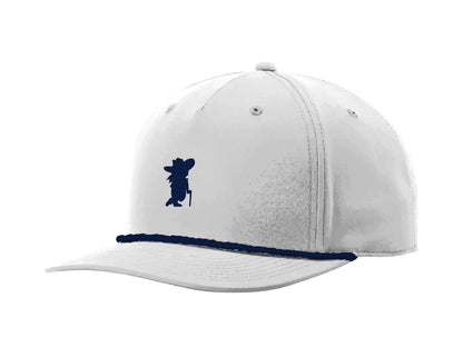 Col Reb - Blue & White Structured Rope Classic Snap Back Hat | SIP Boyz