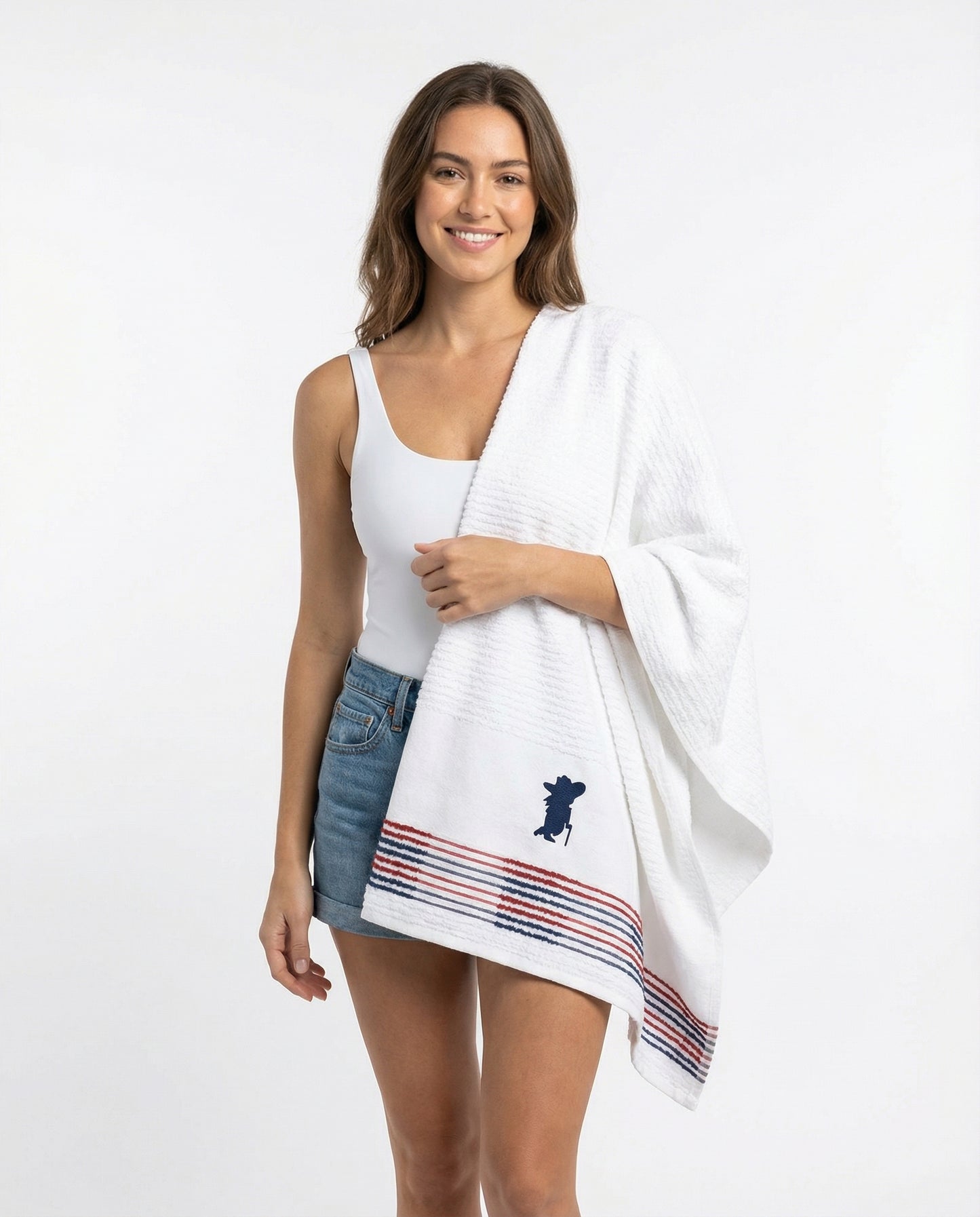 Col Reb - White and Maroon Graphic Towel | SIP Boyz