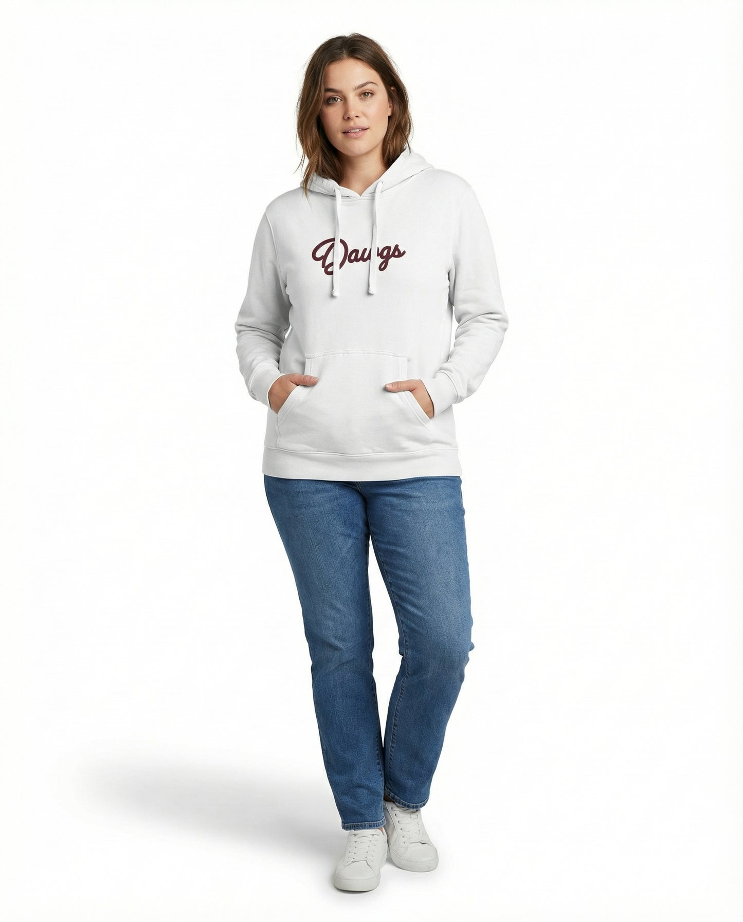 Dawgs - White Graphic Hoodie Adult Unisex | SIP Boyz