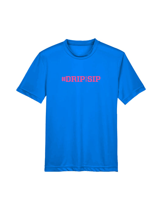 #Dripinthesip - Blue Graphic Dri Fit Tee Youth Unisex | SIP Boyz