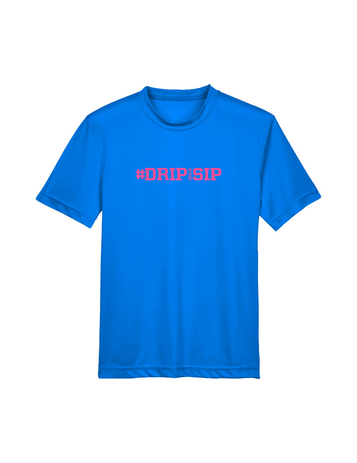 #Dripinthesip - Blue Graphic Dri Fit Tee Youth Unisex | SIP Boyz