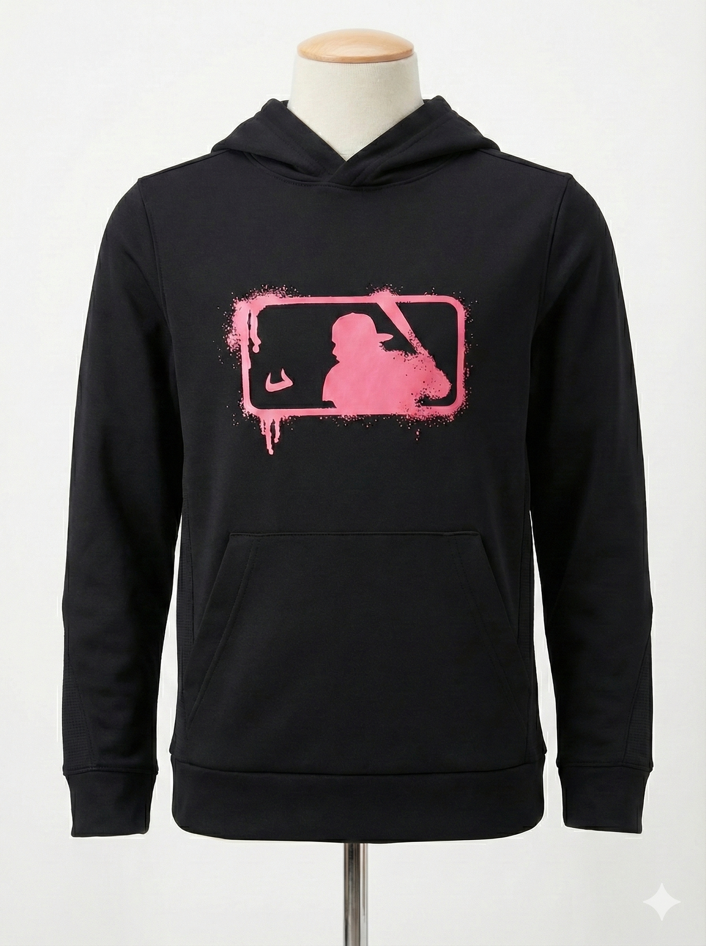 Bull Baseball Drip - Black Graphic Dry Fit Hoodie Youth Unisex | SIP Boyz