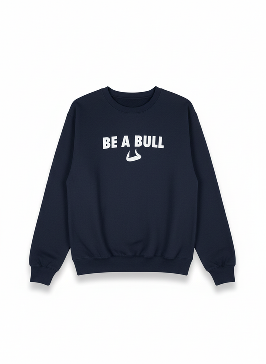 be a bull  - Navy Graphic Crew Youth Unisex | SIP Boyz