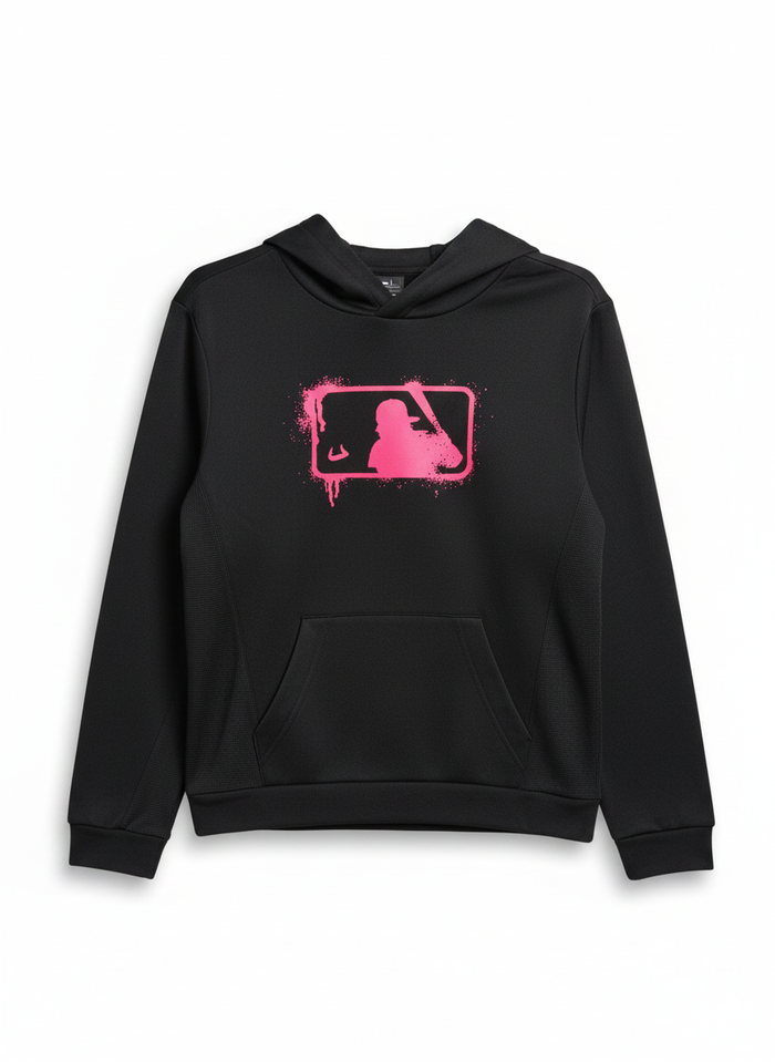 Bull Baseball - black Graphic dry fit Hoodie Youth Unisex | SIP Boyz