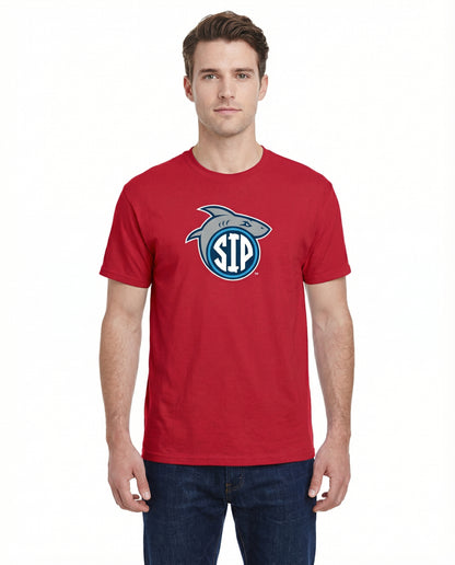 SIP Shark - Red Graphic Tee Adult Unisex | SIP Boyz