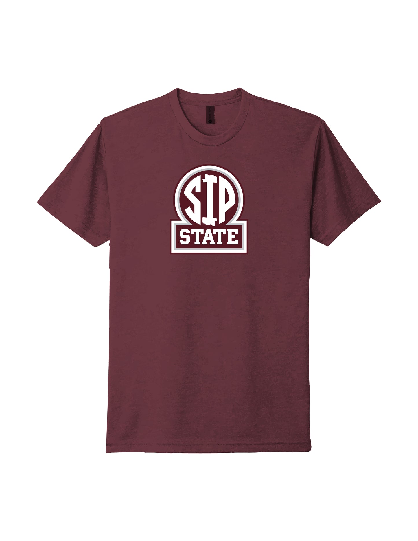 SIP State - Maroon Graphic Tee Adult Unisex | SIP Boyz