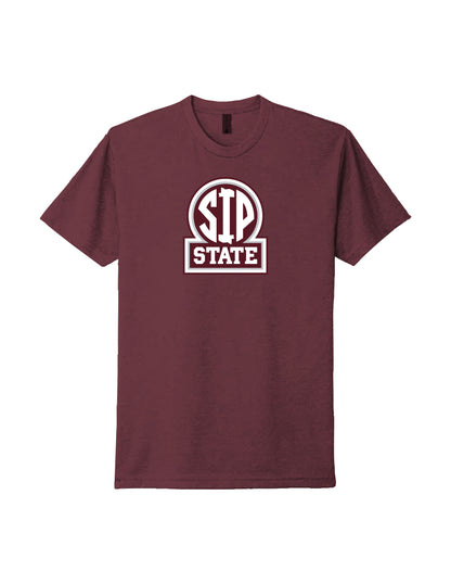 SIP State - Maroon Graphic Tee Adult Unisex | SIP Boyz