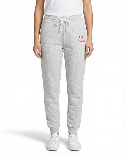 Smile -  White Joggers Adult Unisex | SIP Boyz