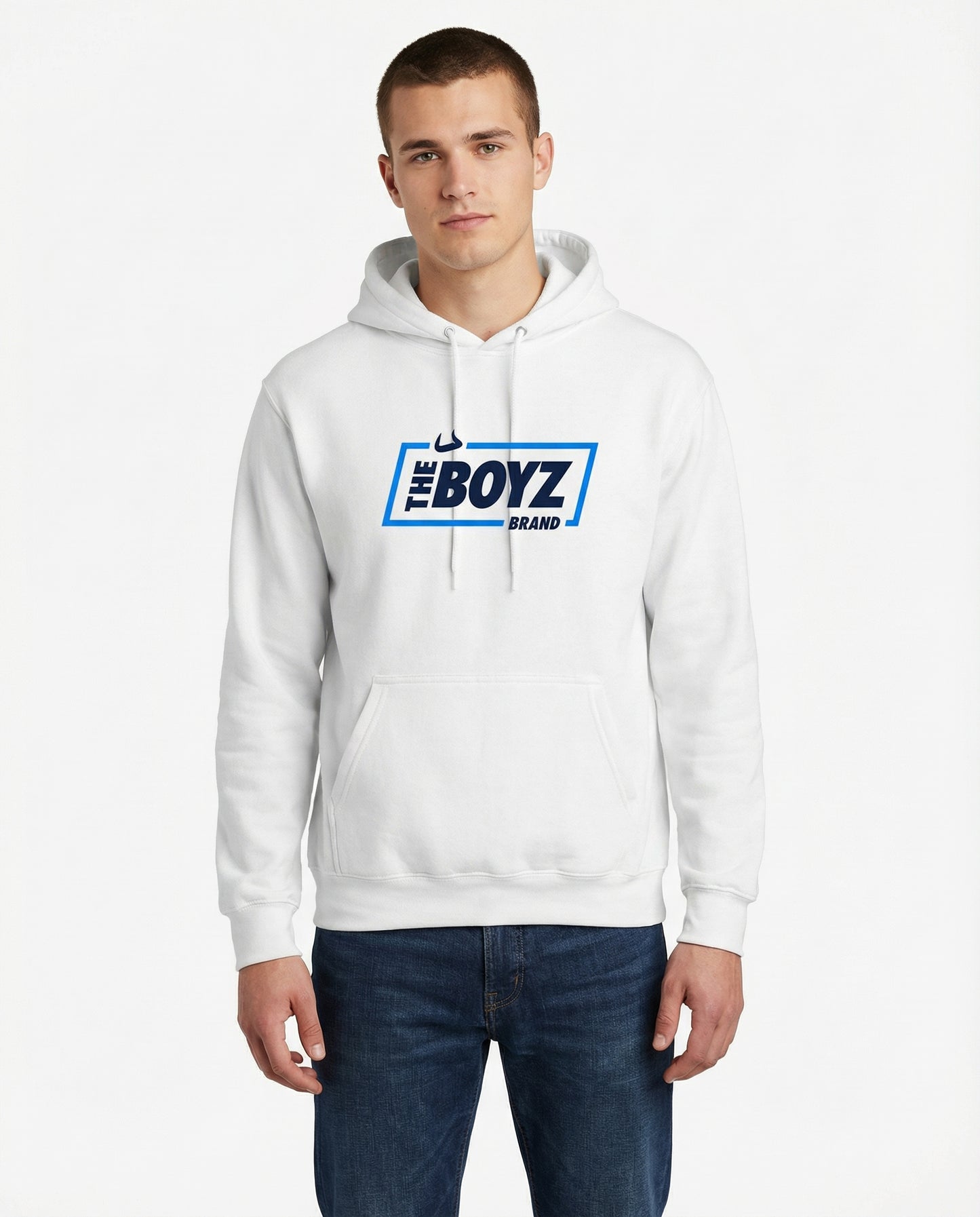The Boyz Brand - White Graphic Hoodie Adult Unisex | The Boyz Brand