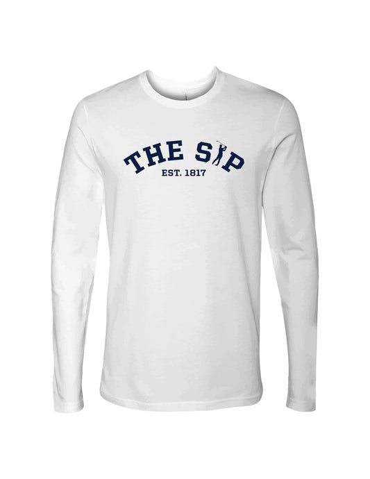 The Sip Est 1817- White Graphic Long Sleeve Tee Adult Unisex | SIP Boyz