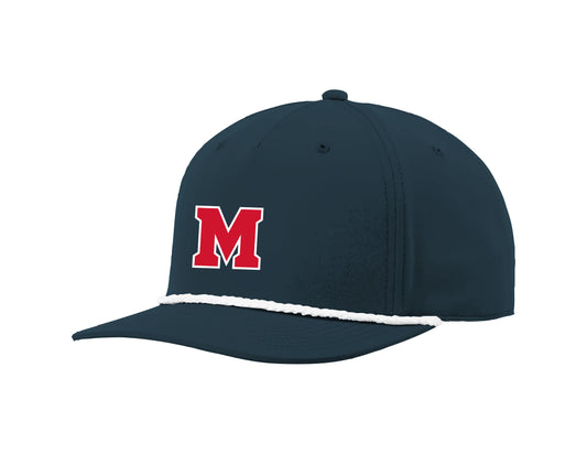 "M" - Gray Structured Rope Classic Snap Back Hat | SIP Boyz