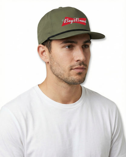 Boyz Brand - Green Structured Rope Classic Snap Back Hat | The Boyz Brand