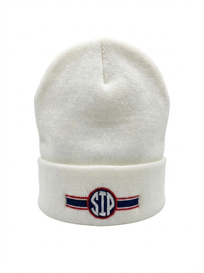 Circle Sip - White Beanie - SIP Boyz