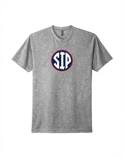 Center Circle SIP - Gray Graphic Tee Adult Unisex | SIP Boyz