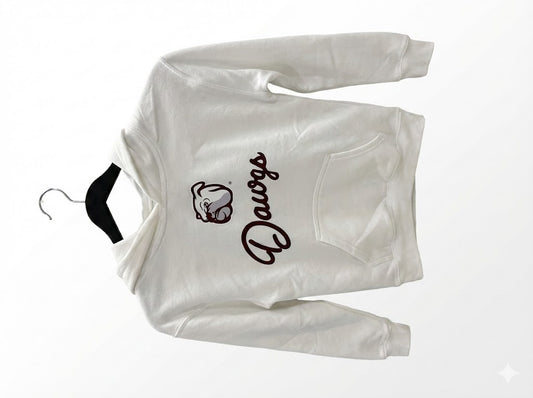 Dawgs -  White Graphic Hoodie Youth Unisex | SIP Boyz