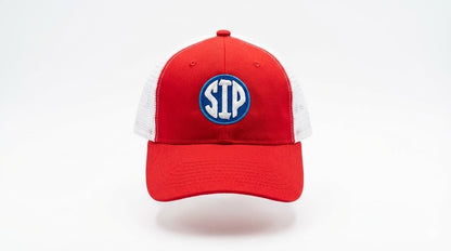 Circle SIP - Red White Structured Classic Snap Back Hat | SIP Boyz