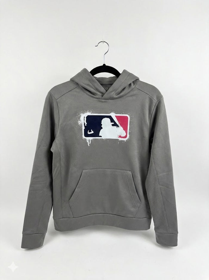 Bull Baseball -  Grey Graphic  Hoodie Youth Unisex | SIP Boyz